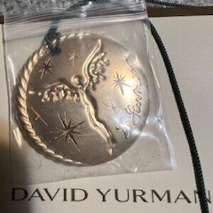 NWT David Yurman  2025 Limited Edition Angel Medallion Gold Christmas Ornament